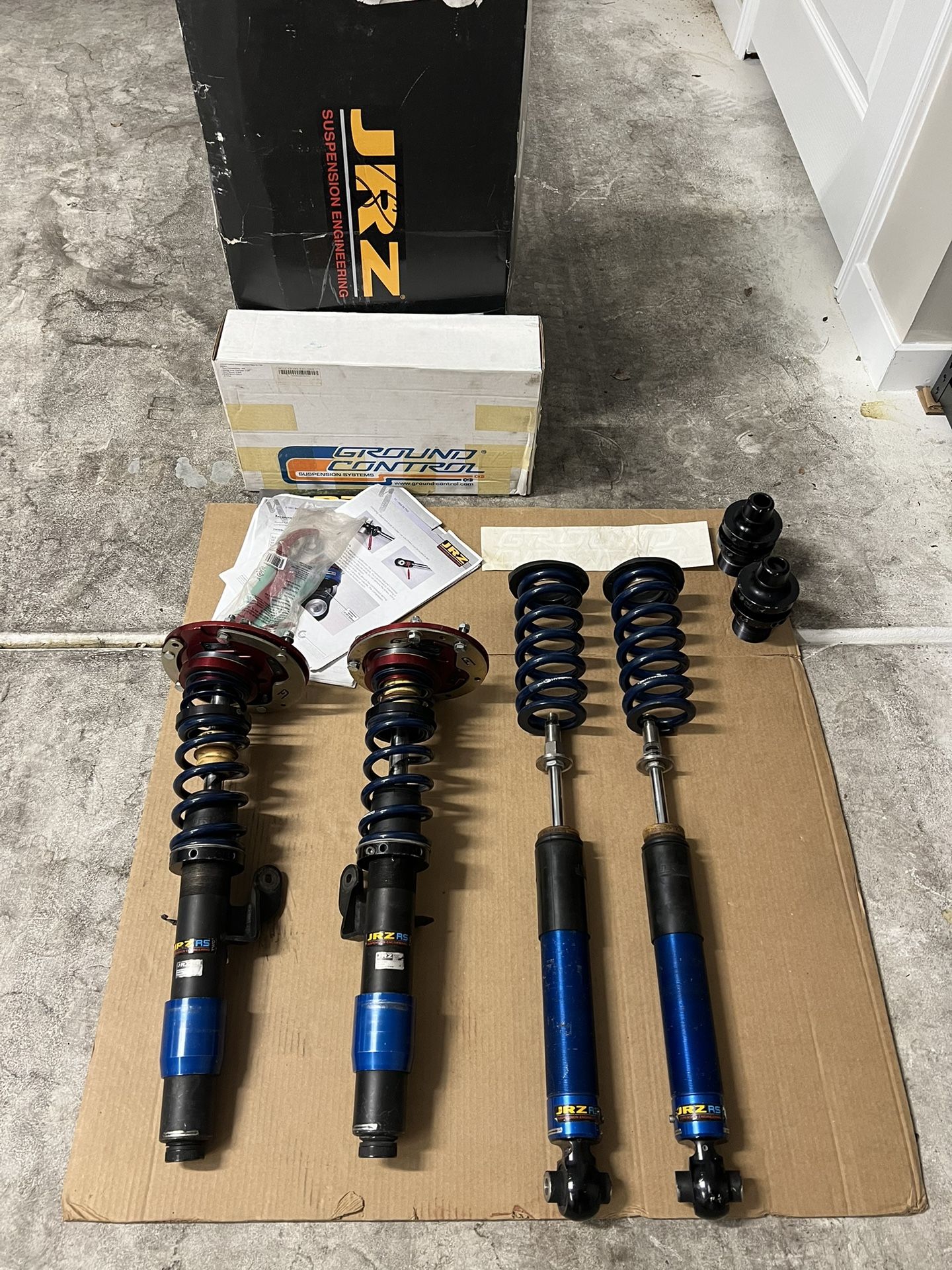 BMW F80 M3 F82 M4 JRZ RS Two Coilovers W/ Ground Control Camber Plates