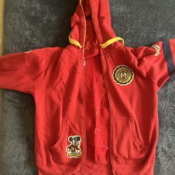 Rare Walt Disney Mickey State University Letterman Sweatshirt Sweater Hoodie 