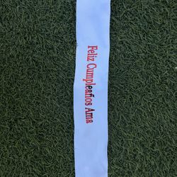 Custom flower ribbon