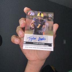 Tyler Badie Signed Football Card
