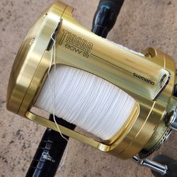 Shimano Tiagra 80W Fishing Reel/Biscayne Bent Butt Rod/NEW