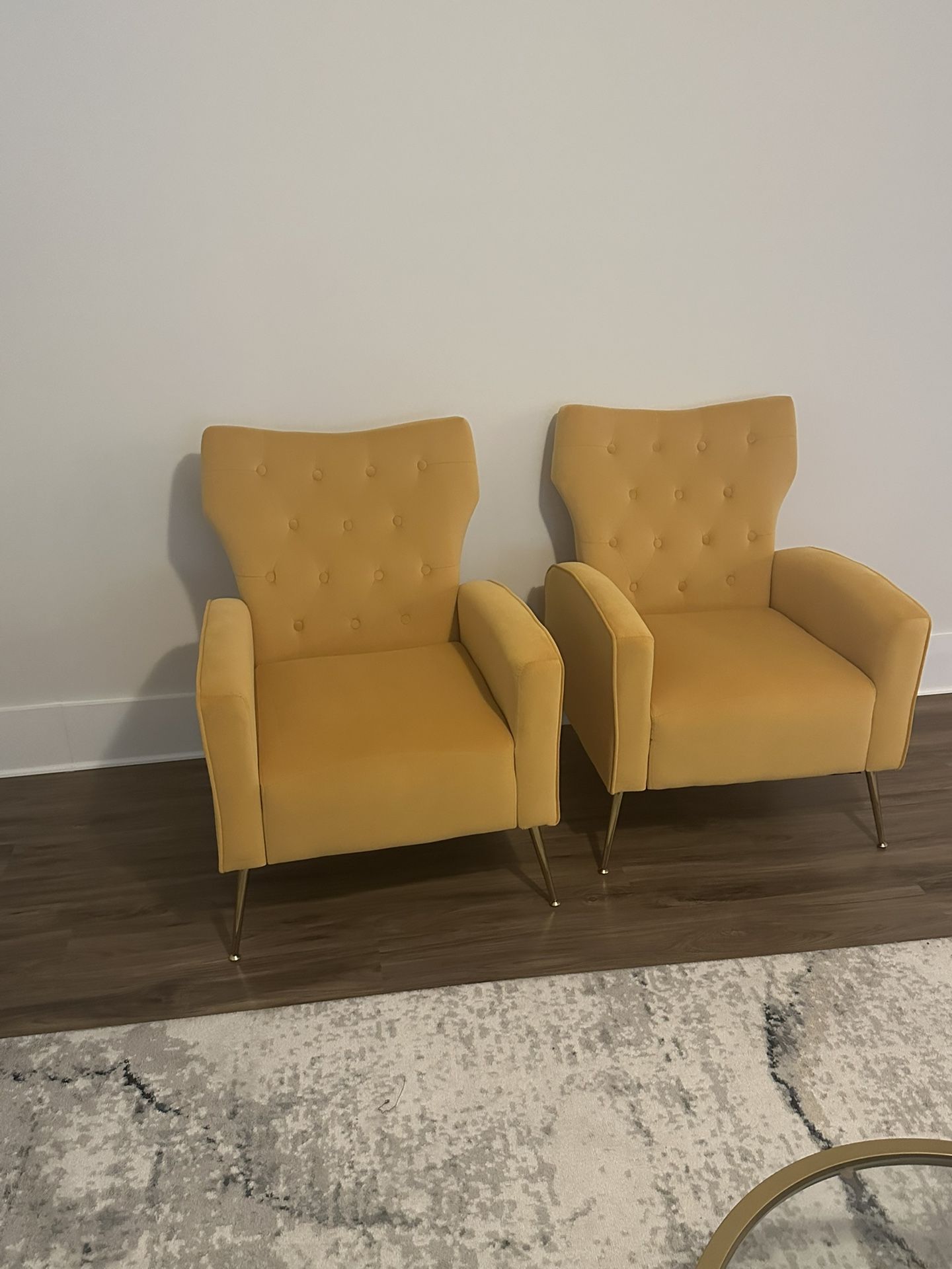 Yellow Accent Chairs (set of 2)
