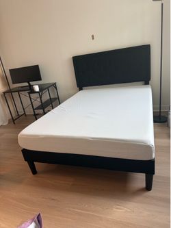 Full size headboard and mattress