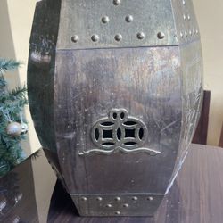 Chinese Antique Copper Stool 