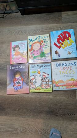 6 hard cover girls books