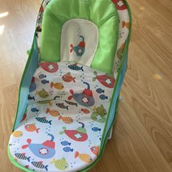 Summer deluxe baby bather blue, 2 baby towels wash cloth and swim diaper