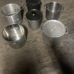 Aluminum And Stainless Steel Pots $65 for all