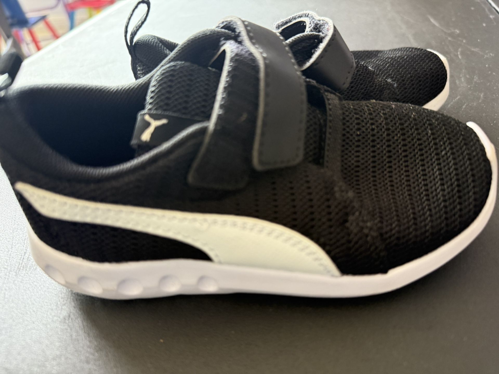 Puma Black and White Athletic Sneakers