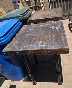 $300 ARIZONA IRON TABLES WITH COOPER TOP 2