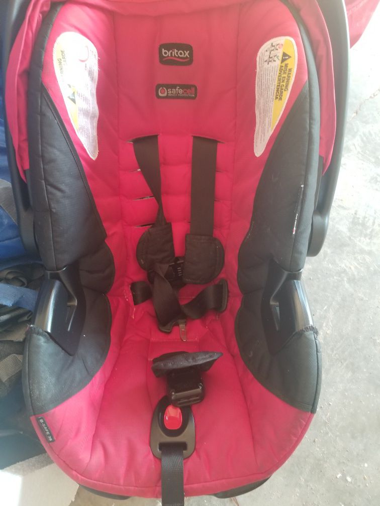 Britax Safecell click tight Red Carseat