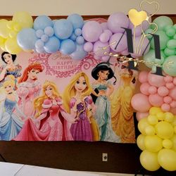 Princess Balloons Garland Decor