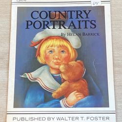 Country Portraits by Helen Barrick art painting pattern book children dolls 1986