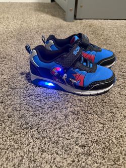 Sonic the hedgehog light up shoes 13c