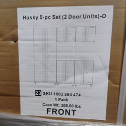 Husky 5-pc Set  Double Door Units 
