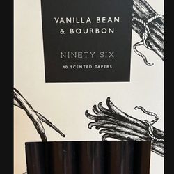 DW Home NINETY SIX 10” 10ct Vanilla Bean & Bourbon Taper Candles 