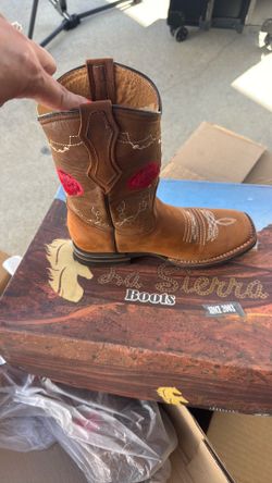 Leather boots