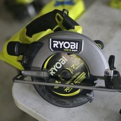 NEQ RY 18V BRUSHLESS HP 7-1/4" CIRCULAR SAW 60$ TOOL ONLY  COST 139 AT HOME DEPOT