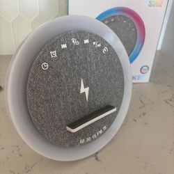 Wireless /Speaker / Fast Charging Portable/ White Noise and cell phone holder