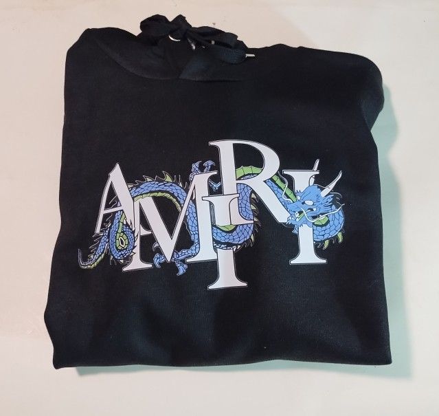 New Custom Amiri Unisex Black Hoodie