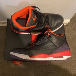 JORDAN 3 CRIMSON SIZE 10