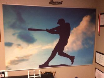 MLB canvas wall hanger
