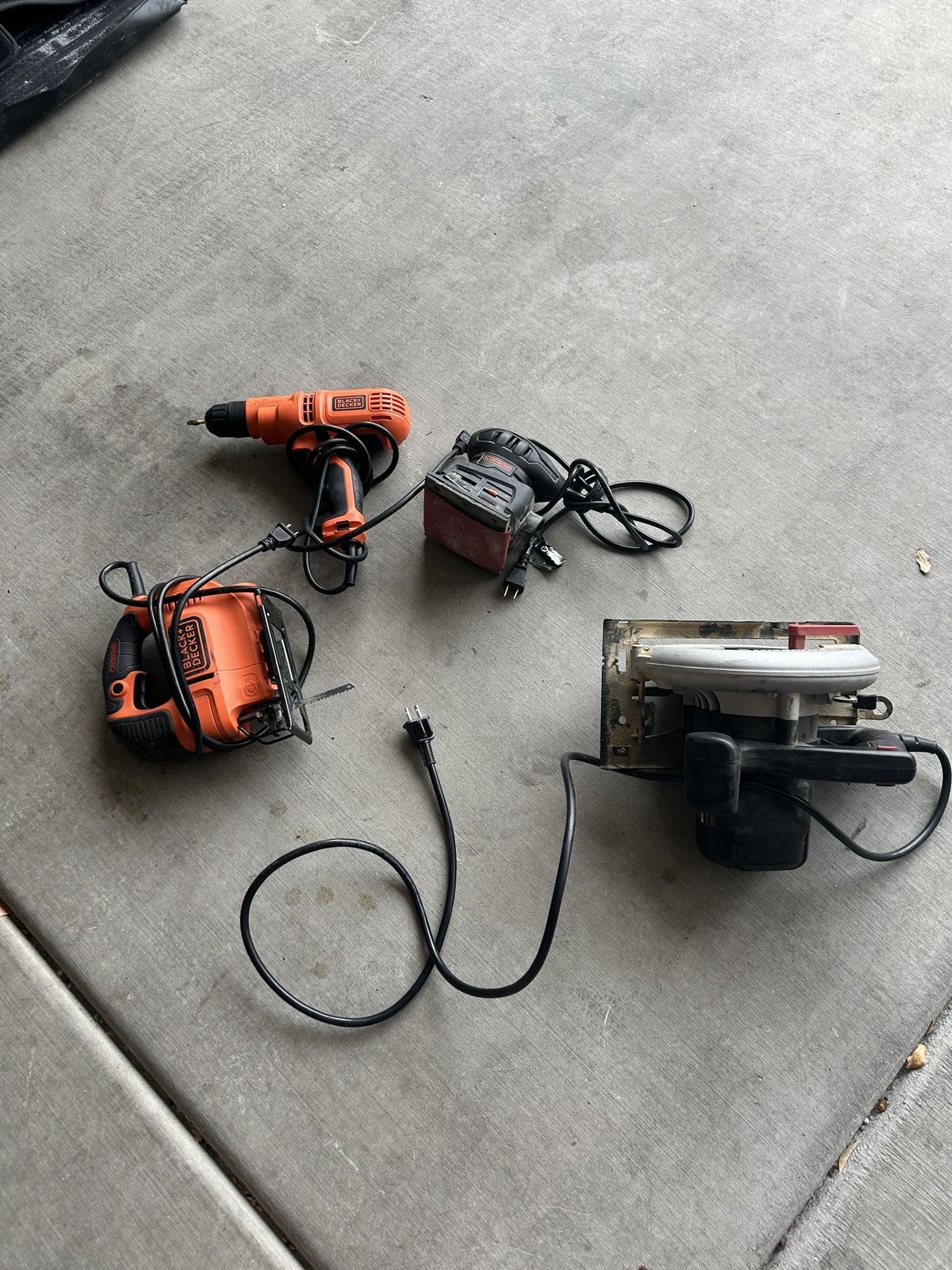 Black And Decker And Skills Power Tools Like New