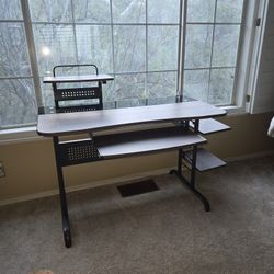 Computer Desk w/ Shelves + Keyboard Tray (Irvine Pickup)
