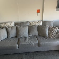 Larger Gray Couch and Loveseat with match chairs