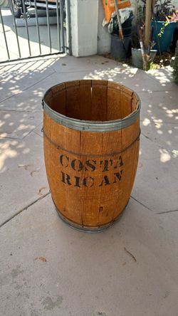 Vintage Costa Rican Wooden keg Barrel