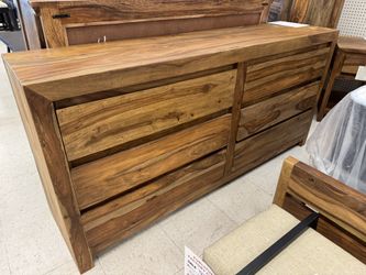 Beautiful Solid Wood Sheesham 6 Drawer Dresser