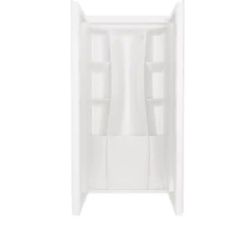 Delta
Classic 500 36 in. W x 73.25 in. H x 36 in. D 3-Piece Direct-to-Stud Alcove Shower Surrounds in High Gloss White