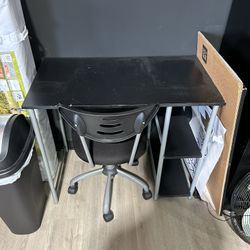 Small Desk With Rolling Chair