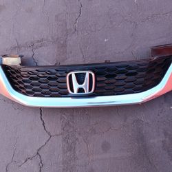 2013-2015 Honda Accord Coupe 2doors Complete Upper Grill With Emblem Oem. 