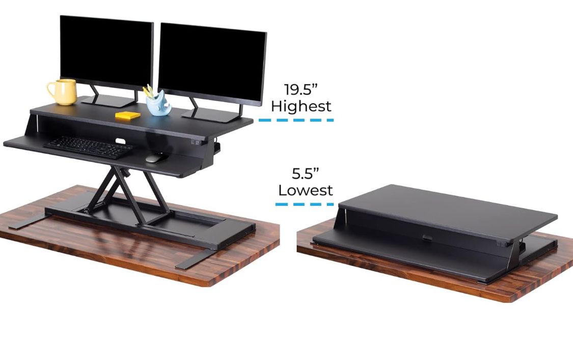 Stand Steady Flexpro 36” Sit Stand Desk Converter 