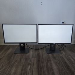 Two (2) Dell P2417H Monitors, 24 inch