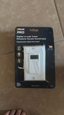 Digital in wall timer