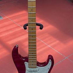 DEAN STRATOCASTER 2006 PURPLE QUILT MADE IN KOREA 6 STRINGS