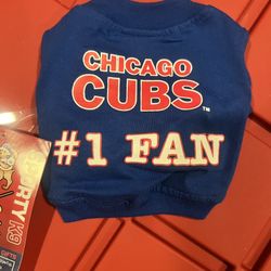 XXS dog T-Shirt #1 FAN Chicago Cubs 