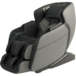 SL Track Full Body Massage Chair Recliner Zero Gravity Airbag Massage w/ Bluetooth Speaker Foot Roller USB Black