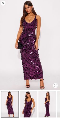 Purple maxi dress