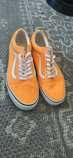 Orange vans size 9