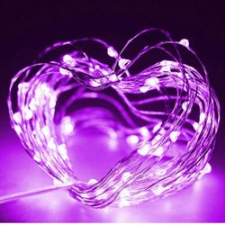 Purple fairy string lights 2pk, Halloween lights, Holliday lights, christmas lights, Luces