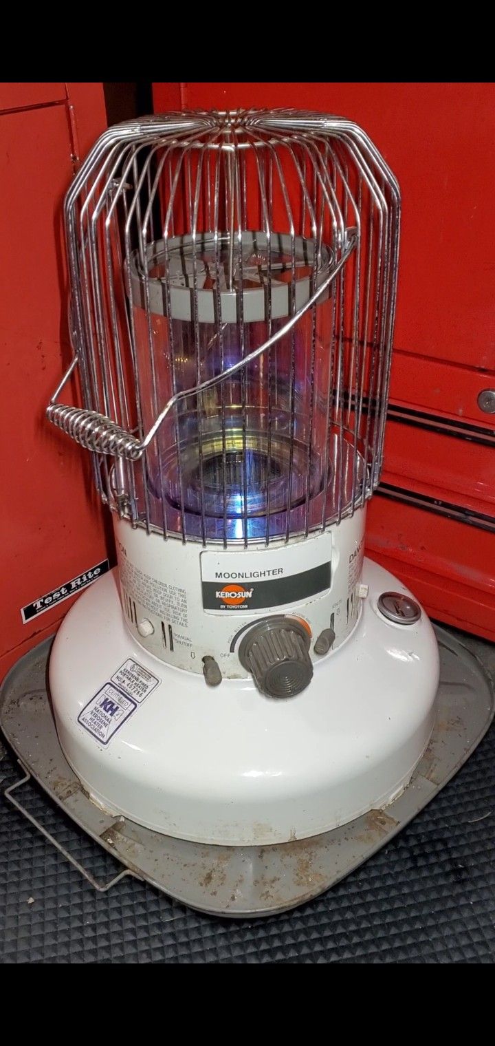 Kero-Sun Moonlighter small kerosene heater, light and stove too! for camping