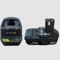 Ryobi One Battery and charger