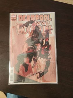 Marvel Deadpool wwIII Wolverine comic issue 1 NM Del Otto Variant cover