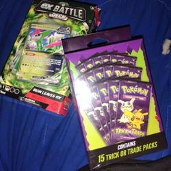 Pokemon Cards Unopened  And Lego  Battle Deck Plus 