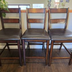 3 Wood Chairs