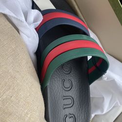 Gucci Slippers Worn A Few Times Like New With Bag And Box 