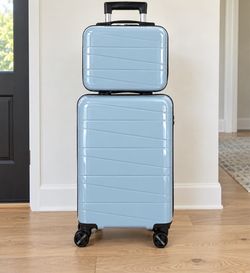 Light Blue 2-Piece Luggage Set