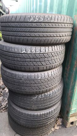 235 55 19 (1) quality used high tread tires $59 each FREE installation and balance